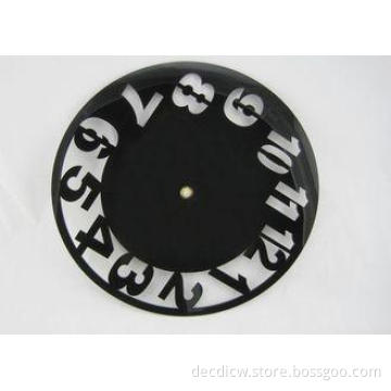 Black Mechanism Rounded Clock Acrylic Large Number Clock Pr